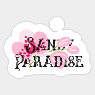 Sandy Paradise Sticker